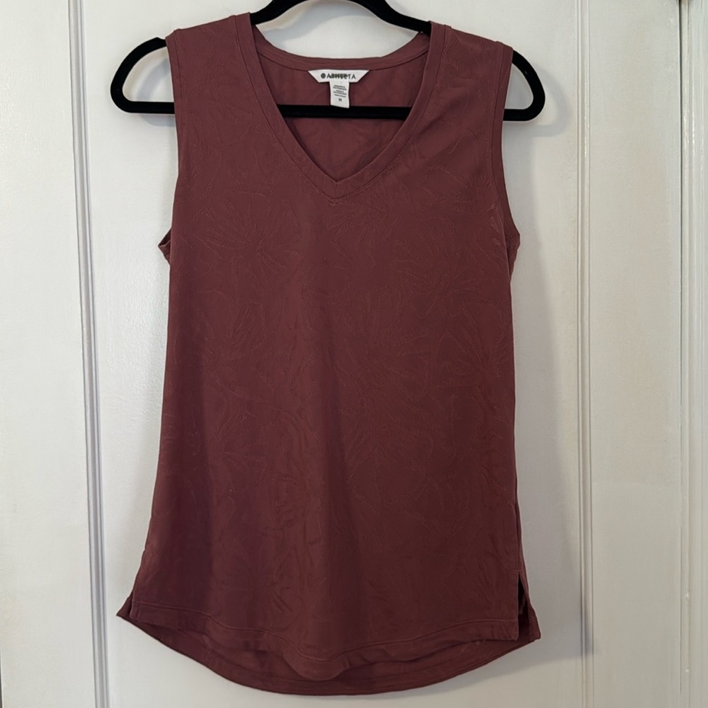 Athleta Women's Sleeveless Top - Dusty Rose/ Mauve, medium